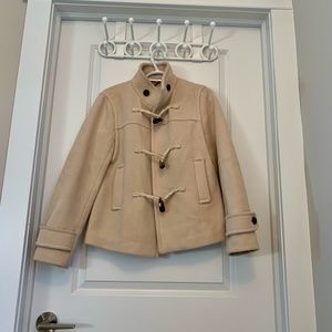 Cream Banana Republic Toggle Coat